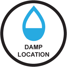 DAMP LOCATION logo